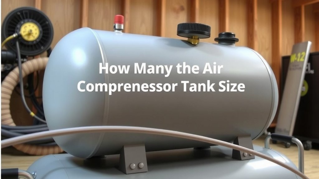 Choosing the Right Air Compressor Tank Size