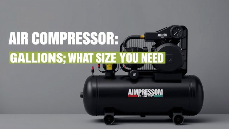 Air Compressor Gallons: What Size Do You Need