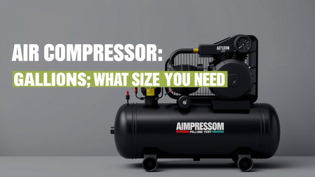 Air Compressor Gallons: What Size Do You Need
