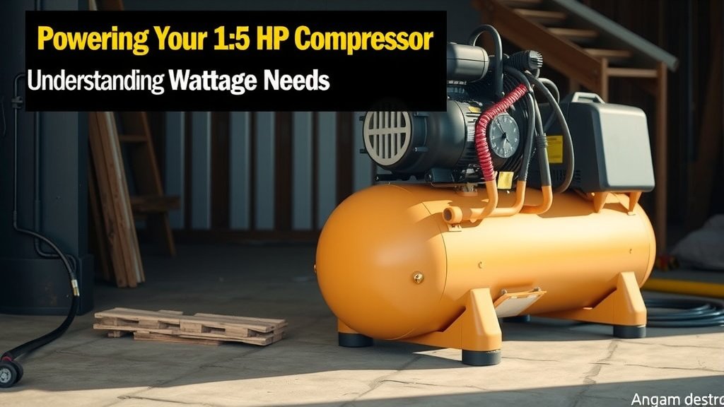 Powering Your 1.5 HP Air Compressor: Understanding Wattage Needs