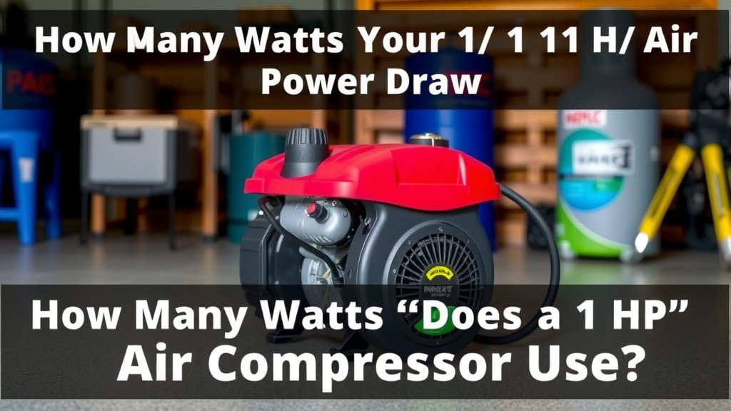Understanding Your 1 HP Air Compressor's Power Draw