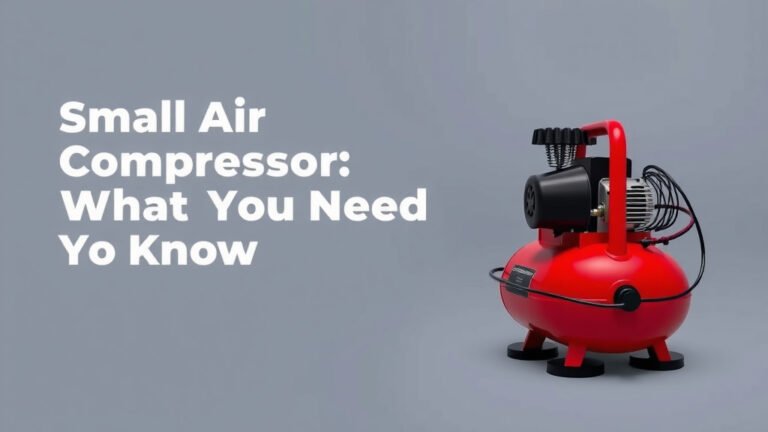 Small Air Compressor Wattage: What You Need to Know