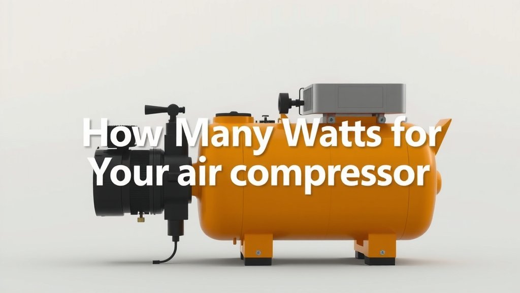 How Many Watts for Your Air Compressor?
