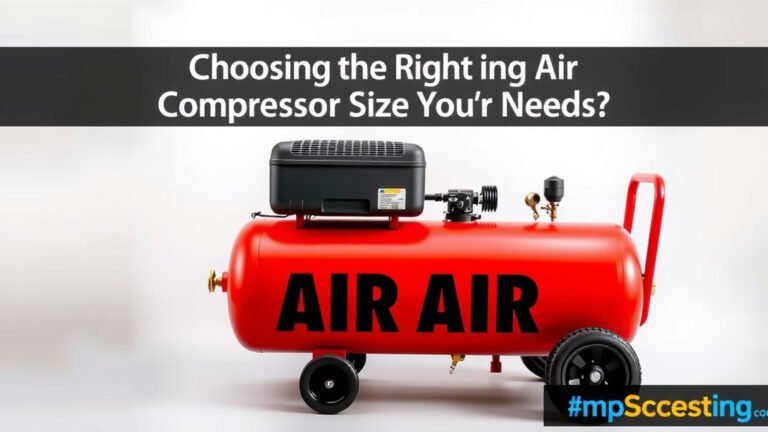 Choosing the Right Air Compressor Size for Your Needs