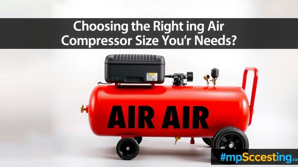 Choosing the Right Air Compressor Size for Your Needs
