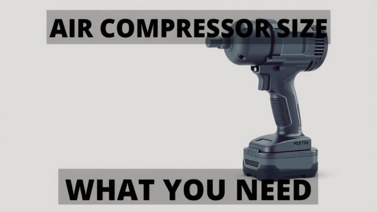 Impact Wrench Air Compressor Size: What You Need