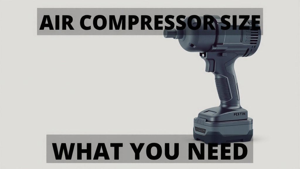 Impact Wrench Air Compressor Size: What You Need
