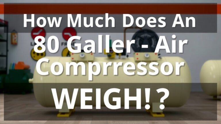 How Much Does an 80 Gallon Air Compressor Weigh