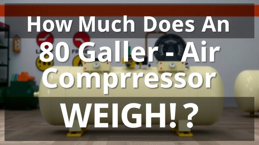 How Much Does an 80 Gallon Air Compressor Weigh