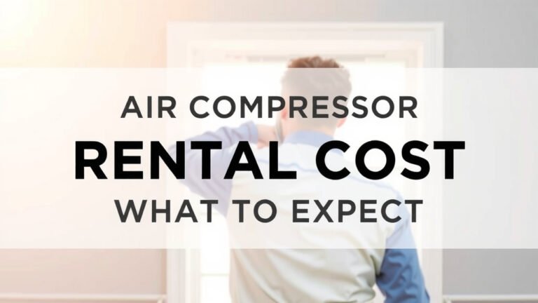 Air Compressor Rental Cost: What To Expect
