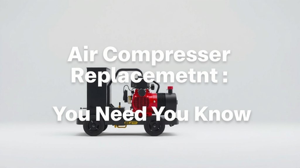Air Compressor Replacement Cost: What You Need to Know