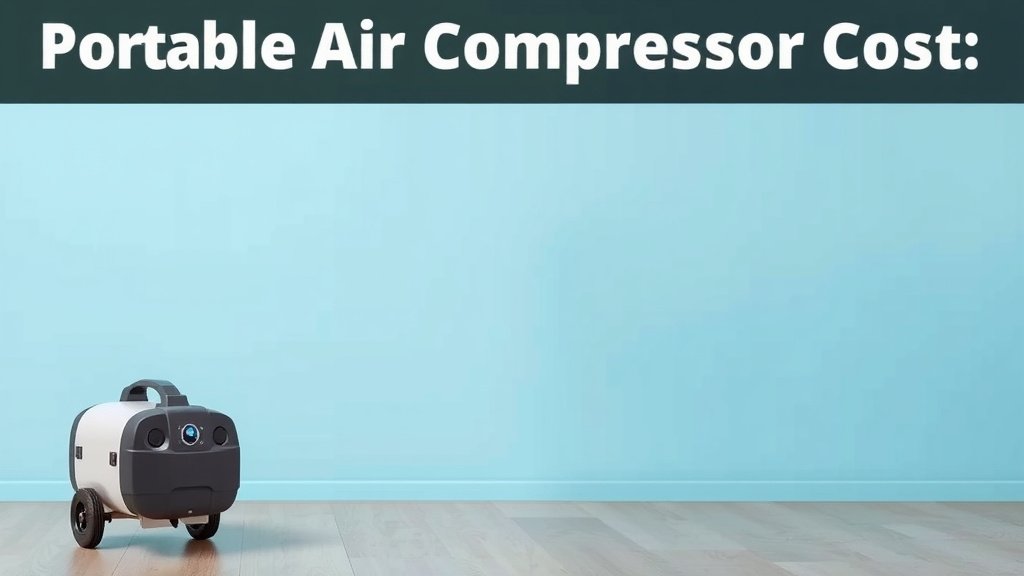 Portable Air Compressor Cost: What to Expect