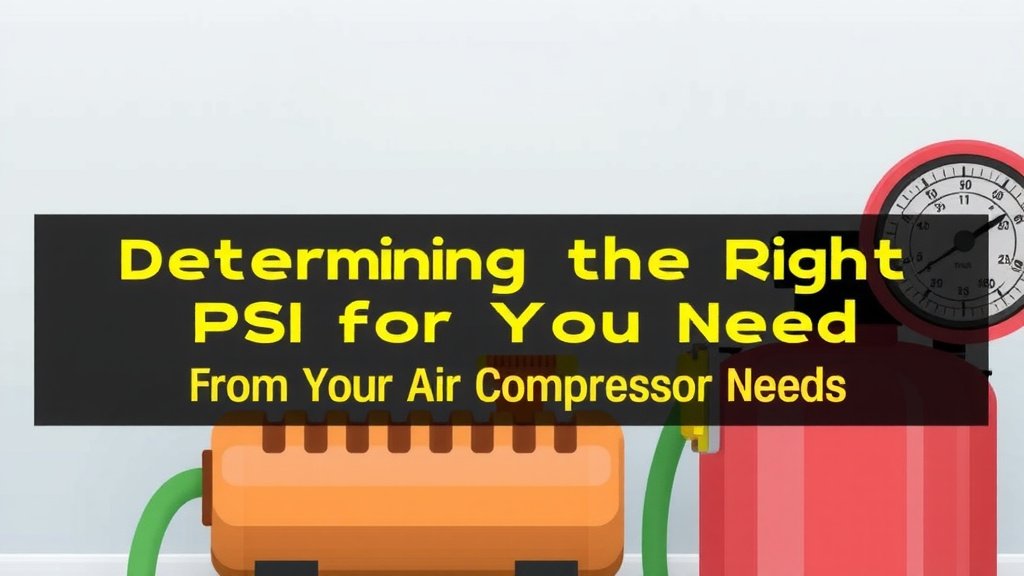 Determining the Right PSI for Your Air Compressor Needs
