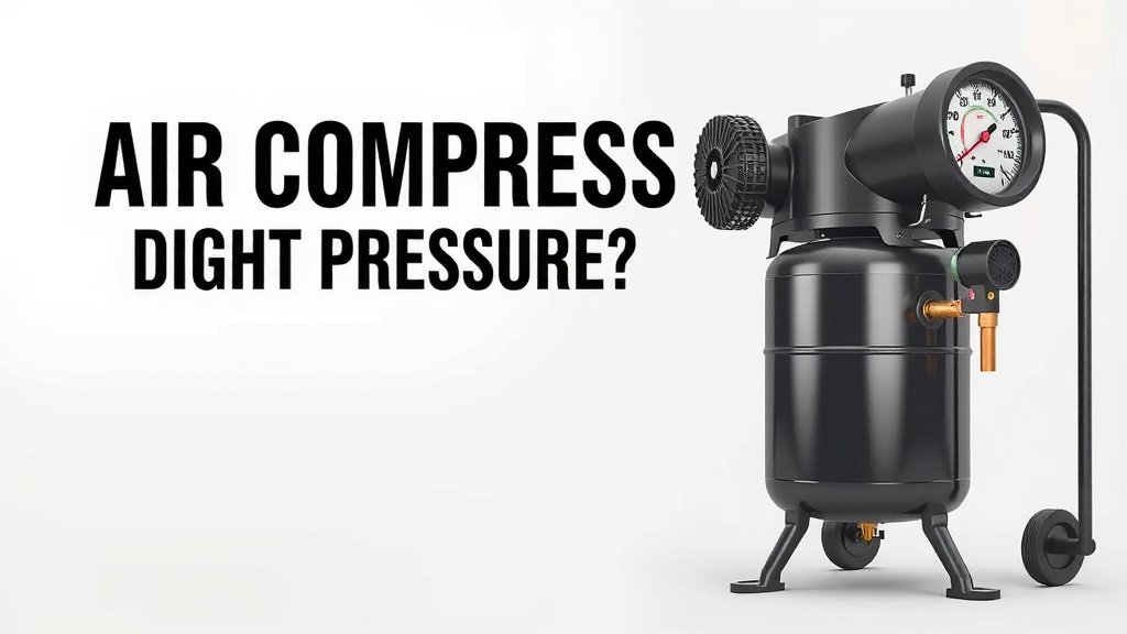 Air Compressor PSI: What's the Right Pressure