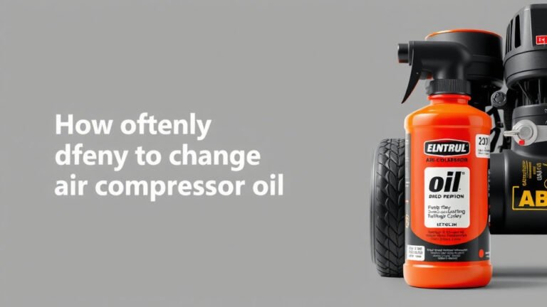 How Often to Change Air Compressor Oil