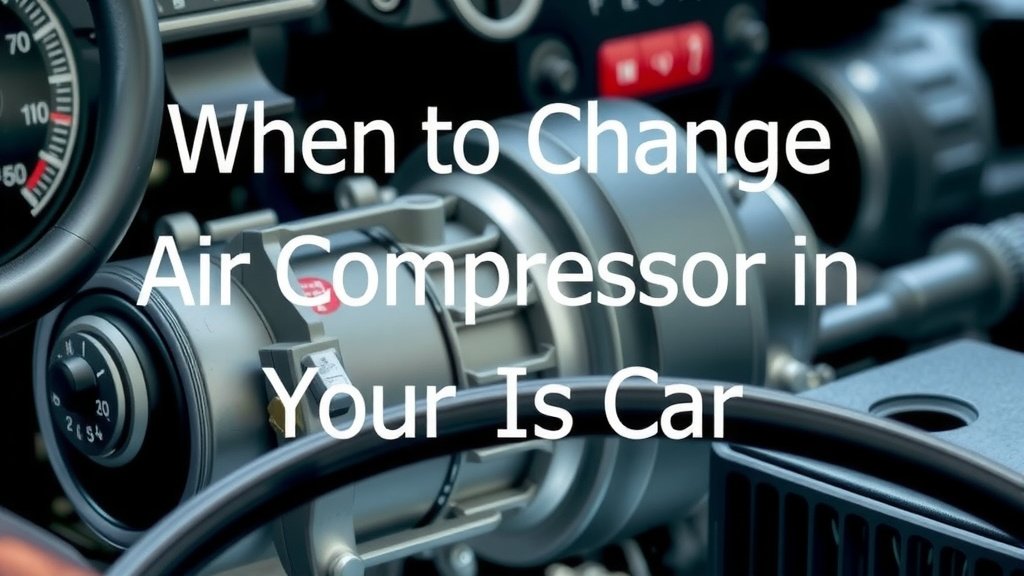 When to Change Air Compressor in Your Car