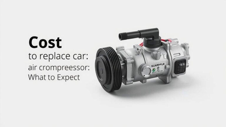 Cost to Replace Car Air Compressor: What to Expect