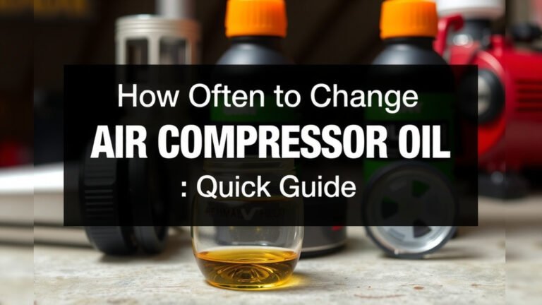 How Often to Change Air Compressor Oil: A Quick Guide