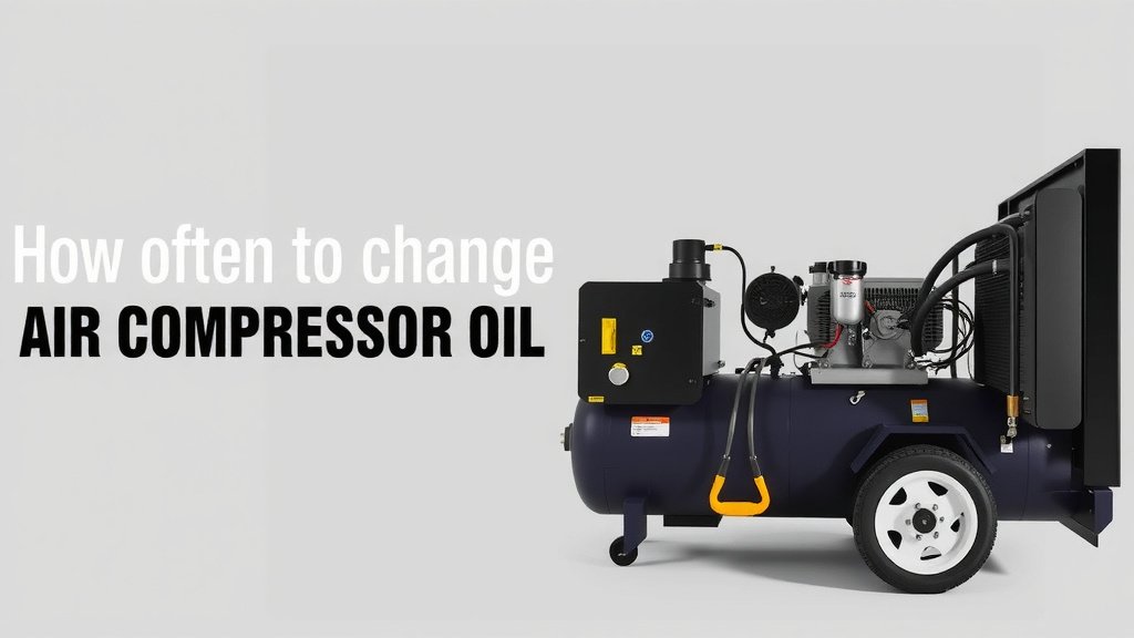 How Often to Change Air Compressor Oil: A Quick Guide