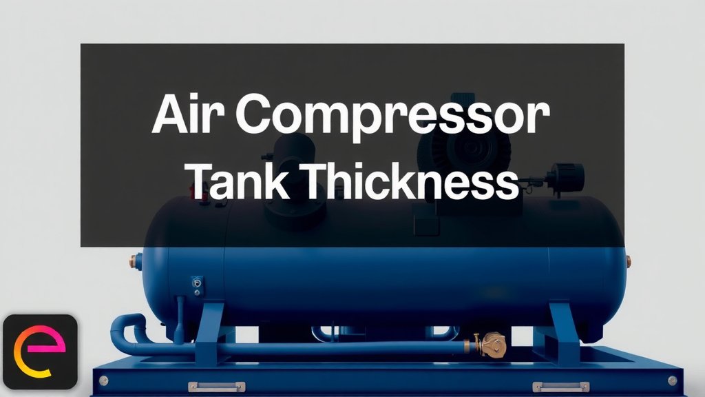 Air Compressor Tank Thickness: What You Need to Know