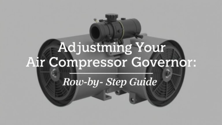 Adjusting Your Air Compressor Governor: A Step-by-Step Guide