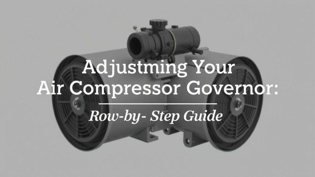 Adjusting Your Air Compressor Governor: A Step-by-Step Guide