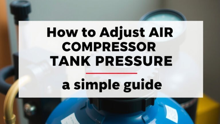 Adjust Air Compressor Tank Pressure: A Simple Guide