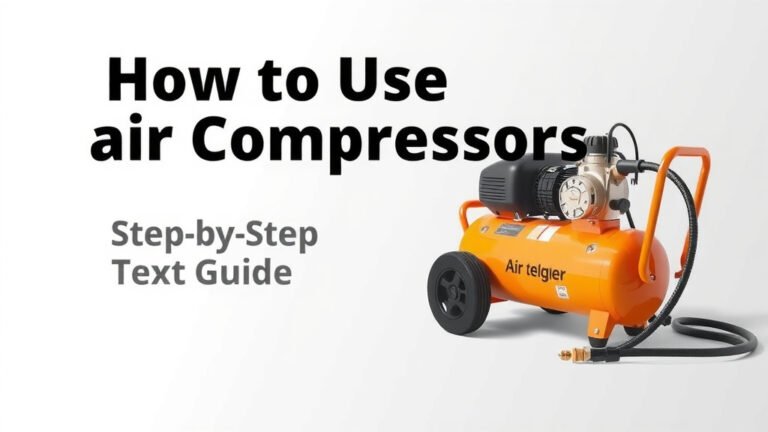How to Use an Air Compressor: A Step-by-Step Guide
