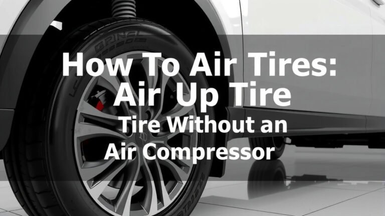 How to Air Up Tires Without an Air Compressor