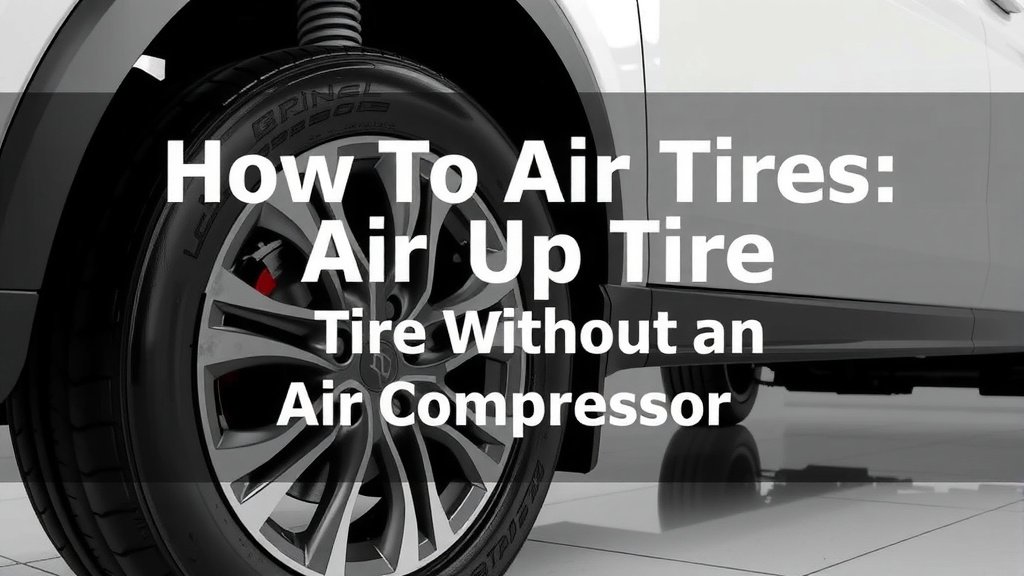 How to Air Up Tires Without an Air Compressor