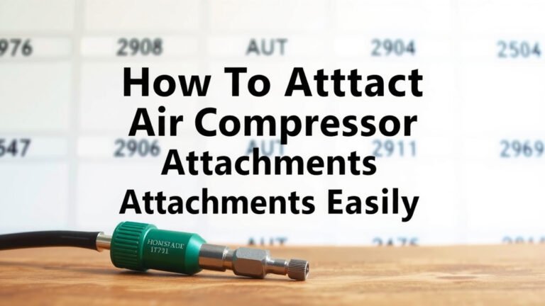 How to Attach Air Compressor Attachments Easily
