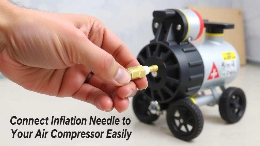 Getting Your Inflation Needle Connected to Your Air Compressor