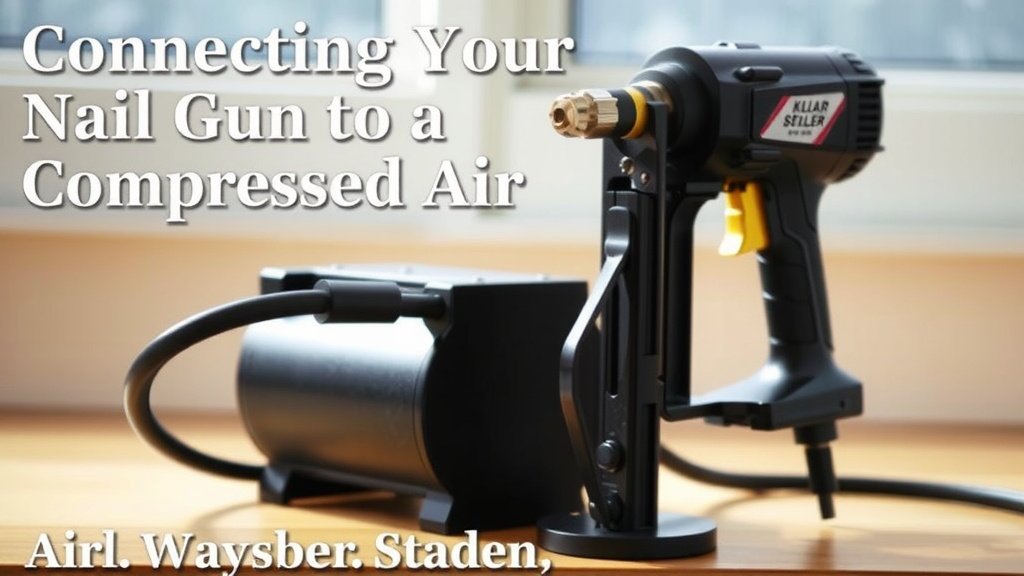 Connecting Your Nail Gun to Compressed Air