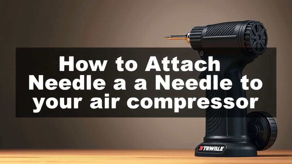 How to Attach a Needle to Your Air Compressor