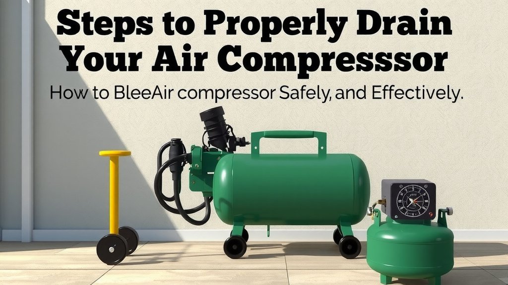 Steps to Properly Drain Your Air Compressor