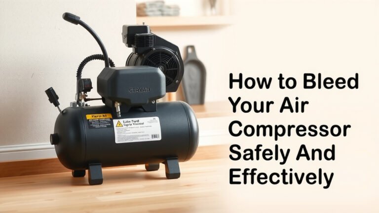 How to Bleed Your Air Compressor Safely and Effectively
