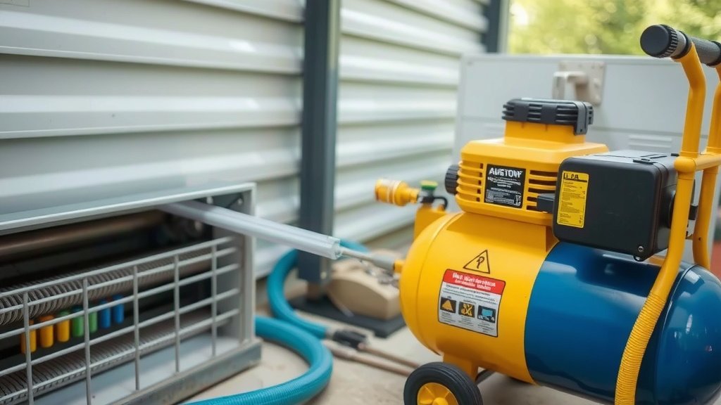 Clearing Your AC Drain Line with an Air Compressor