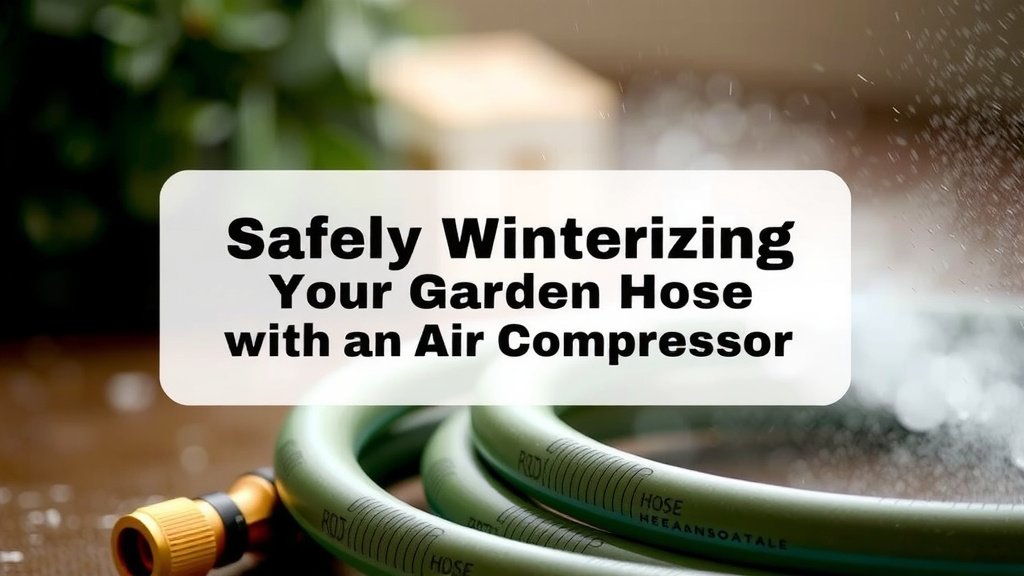 Safely Winterizing Your Garden Hose with an Air Compressor