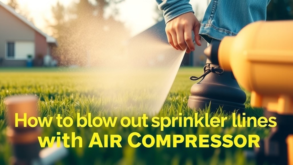 How to Blow Out Sprinkler Lines With Air Compressor