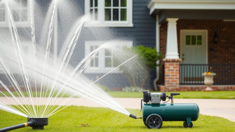 How to Blow Out Sprinkler System with Air Compressor