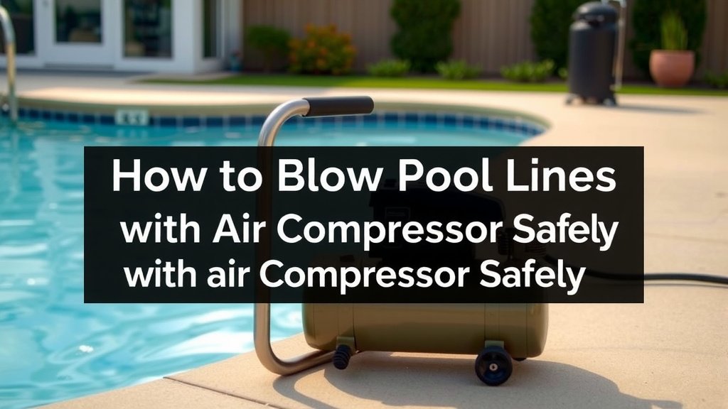 How to Blow Pool Lines with Air Compressor Safely