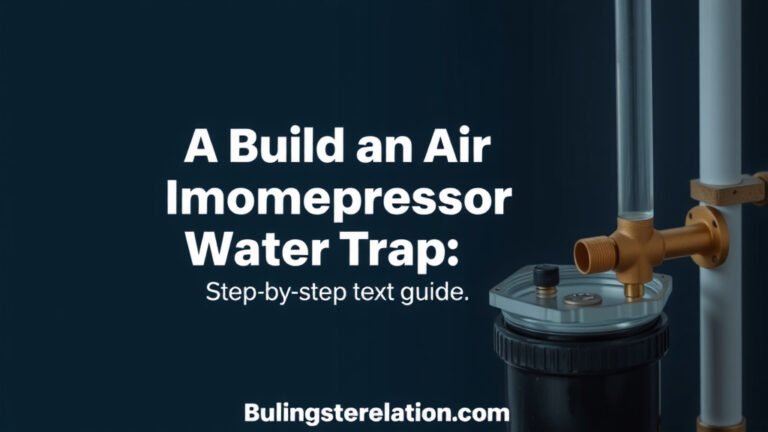 Build an Air Compressor Water Trap: Step-by-Step Guide