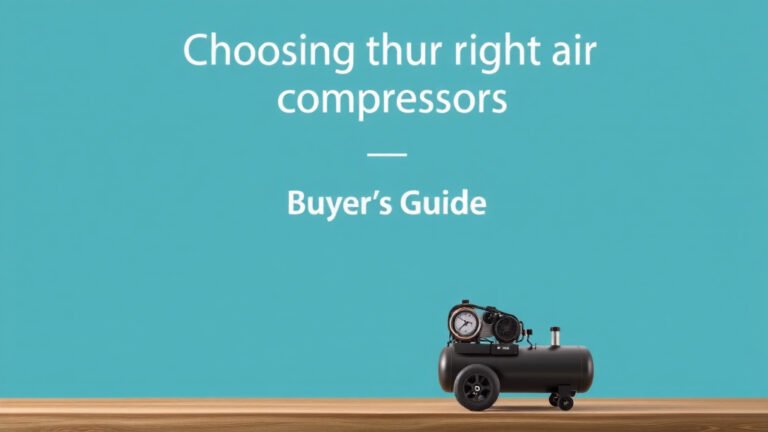 Choosing the Right Air Compressor: A Buyer’s Guide
