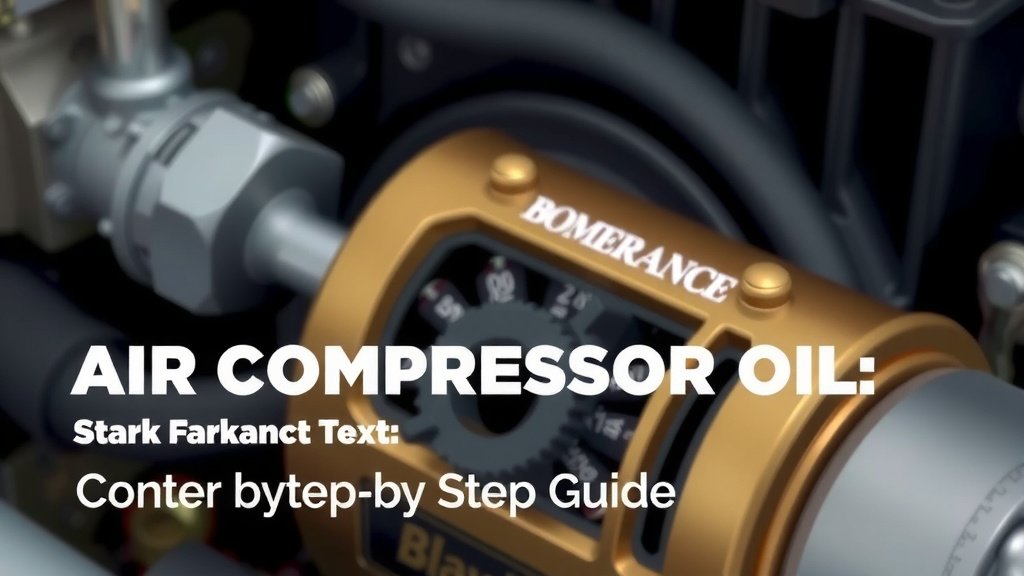 How to Change Air Compressor Oil: A Step-by-Step Guide