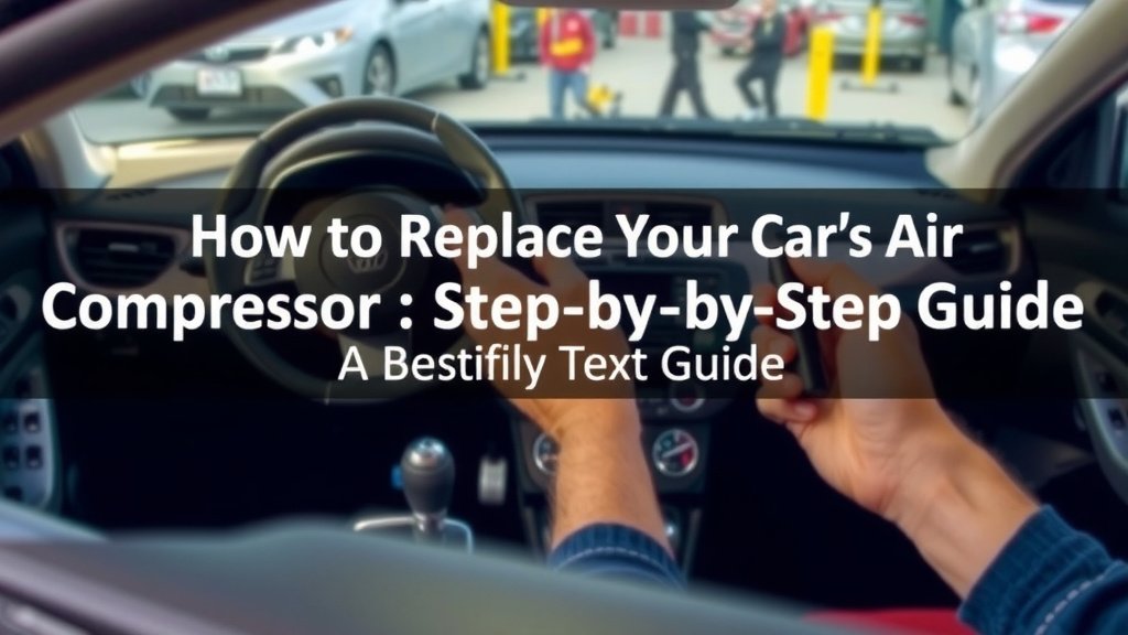 How to Replace Your Car's Air Compressor: A Step-by-Step Guide