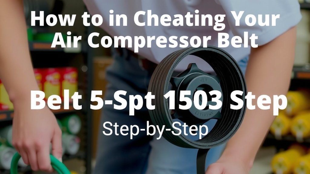 How to Change Your Air Compressor Belt Step-by-Step